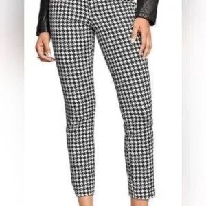 Black and White Houndstooth Pants